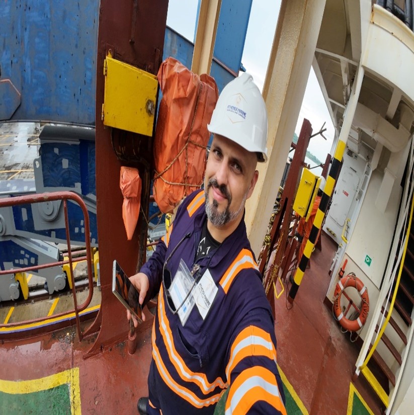 PHOTO OF INSPECTION ON BOARD THE VESSEL